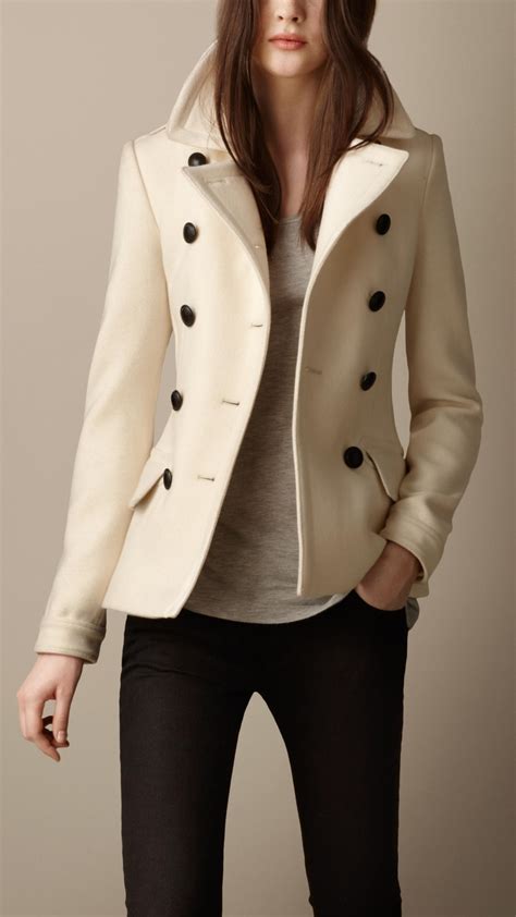 burberry peacoat women's|burberry wool pea coats men's.